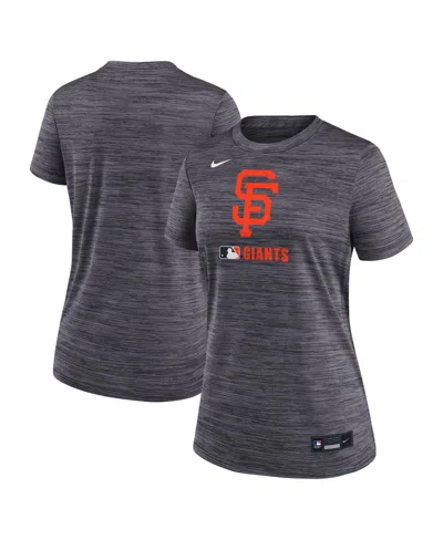 NIKE WOMEN'S BLACK SAN FRANCISCO GIANTS AUTHENTIC COLLECTION VELOCITY PERFORMANCE T-SHIRT