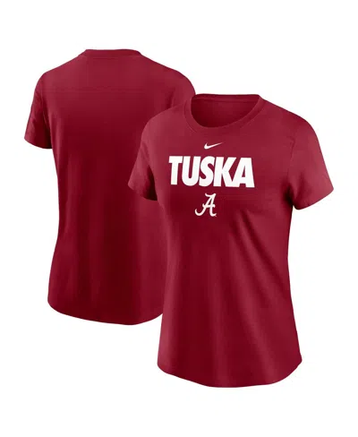 NIKE WOMEN'S CRIMSON ALABAMA CRIMSON TIDE LOCAL ULTIMATE CHANT T-SHIRT