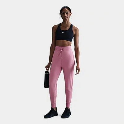 NIKE NIKE WOMEN'S DRI-FIT ONE HIGH-WAISTED 7/8 FRENCH TERRY JOGGER PANTS