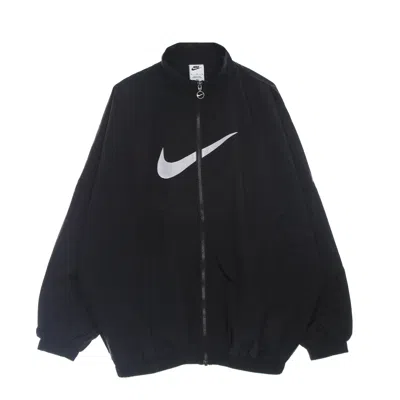 NIKE WOMEN'S ESSENTIAL WOVEN JACKET BLACK/WHITE