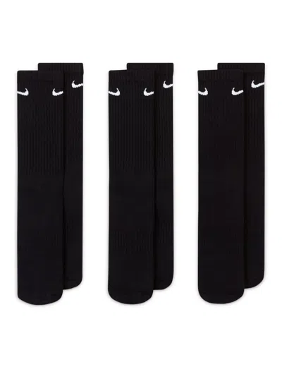 NIKE WOMEN'S EVERYDAY CUSHIONED TRAINING CREW SOCKS (3 PAIRS)