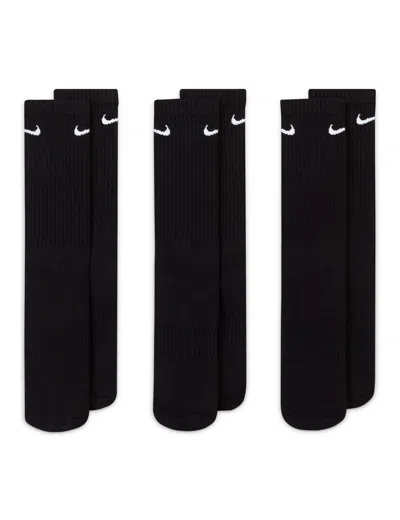 NIKE WOMEN'S EVERYDAY CUSHIONED TRAINING CREW SOCKS (3 PAIRS)