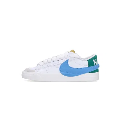 NIKE WOMEN'S LOW SHOE W BLAZER LOW 77 JUMBO WHITE/MALACHITE/UNIVERSITY BLUE