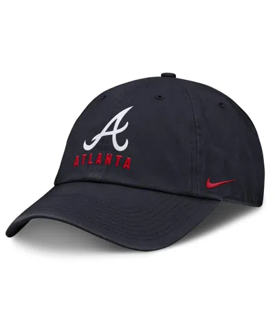 NIKE WOMEN'S NAVY ATLANTA BRAVES CLUB ADJUSTABLE HAT