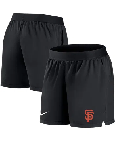 NIKE WOMEN'S NIKE BLACK SAN FRANCISCO GIANTS AUTHENTIC COLLECTION FLEX VENT MAX PERFORMANCE SHORTS