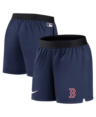 NIKE WOMEN'S NIKE NAVY BOSTON RED SOX AUTHENTIC COLLECTION TEAM PERFORMANCE SHORTS