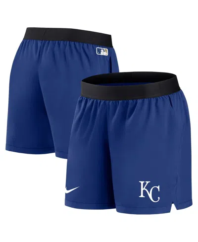 NIKE WOMEN'S NIKE ROYAL KANSAS CITY ROYALS AUTHENTIC COLLECTION TEAM PERFORMANCE SHORTS