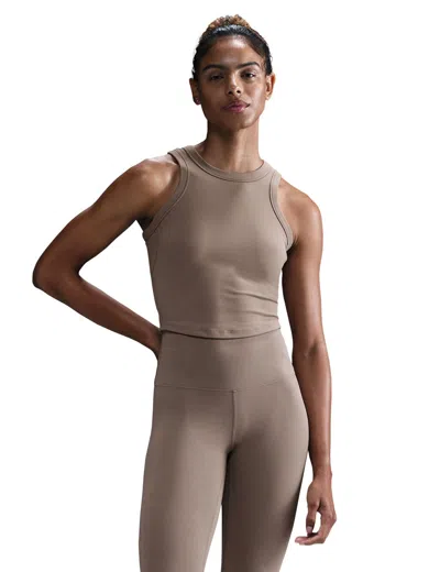 NIKE WOMEN'S ONE FITTED DRI-FIT CROPPED TANK TOP