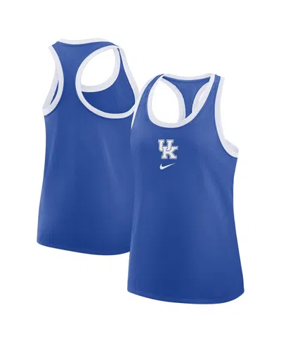 NIKE WOMEN'S ROYAL KENTUCKY WILDCATS PRIMETIME TRI-BLEND RACERBACK TANK TOP