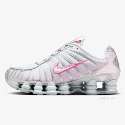NIKE NIKE WOMEN'S SHOX TL 'METALLIC PLATINUM/PINK FOAM' (HV2520-001) EXPEDITEDSHIP