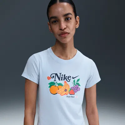 NIKE WOMEN'S  SPORTSWEAR CHILL KNIT SLIM CROPPED T-SHIRT