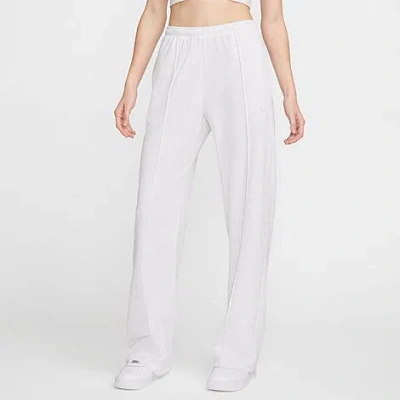 NIKE NIKE WOMEN'S SPORTSWEAR CHILL MID-RISE FRENCH TERRY OPEN-HEM SWEATPANTS