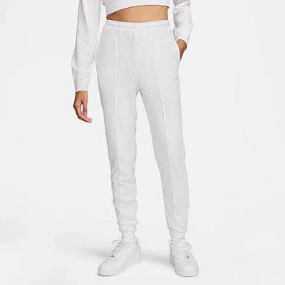 NIKE NIKE WOMEN'S SPORTSWEAR CHILL SLIM HIGH-RISE FRENCH TERRY SWEATPANTS