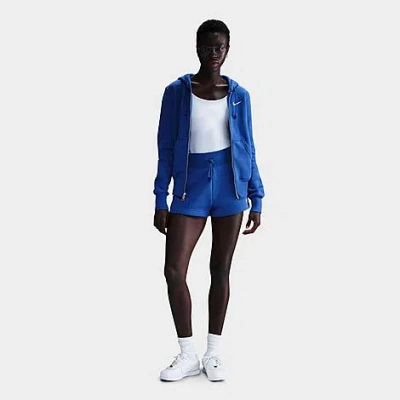 NIKE NIKE WOMEN'S SPORTSWEAR PHOENIX FLEECE HIGH-WAISTED LOOSE SHORTS SIZE MEDIUM COTTON/POLYESTER/FLEECE