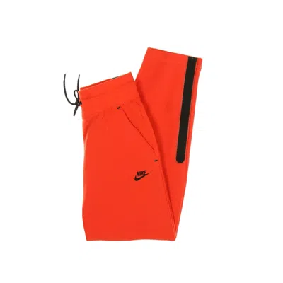 NIKE WOMEN'S SPORTSWEAR TECH FLEECE CHILE RED/BLACK LIGHTWEIGHT TRACKSUIT PANTS