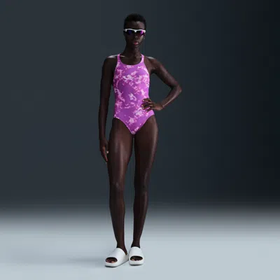 NIKE WOMEN'S SWIM HYDRASTRONG FASTBACK ONE-PIECE
