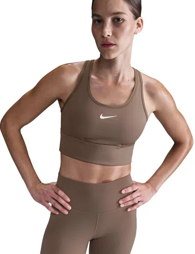 NIKE WOMEN'S SWOOSH POCKET MEDIUM-SUPPORT SPORTS BRA