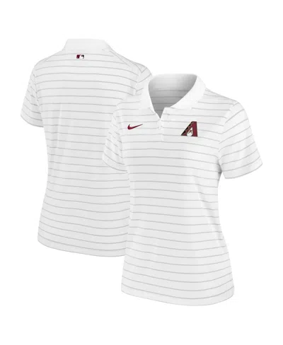 NIKE WOMEN'S WHITE ARIZONA DIAMONDBACKS AUTHENTIC COLLECTION VICTORY PERFORMANCE POLO SHIRT