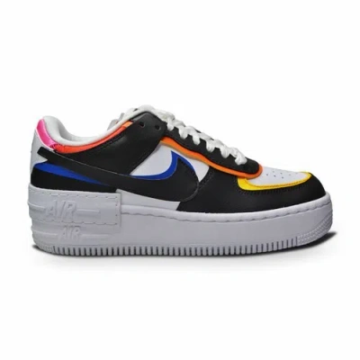 NIKE WOMENS NIKE AIR FORCE 1 SHADOW - DC4462 100 - WHITE BLACK PINK GLOW