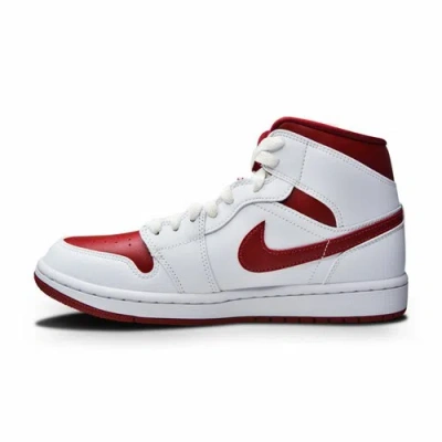 NIKE WOMENS NIKE AIR JORDAN 1 MID "REVERSE CHICAGO" - BQ6472 161 - POMEGRANATE WHITE