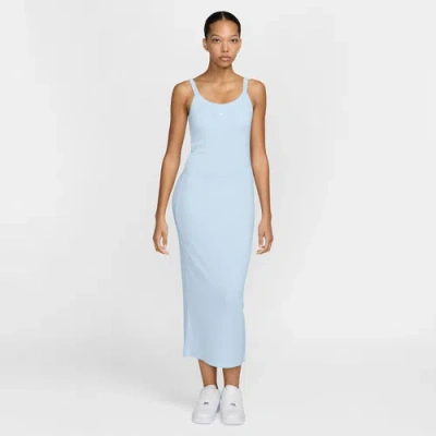 NIKE WOMENS NIKE NSW CHILL KNIT RIB TANK DRESS