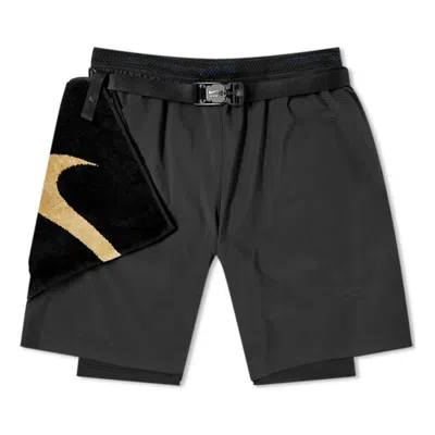 NIKE Nike x MMW Crossover SS22 Solid Color Belt Straight Shorts Black