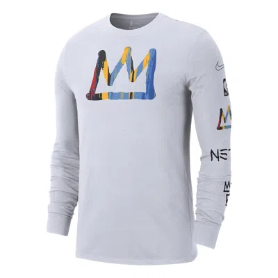 NIKE Nike x Nba Brooklyn Nets City Edition Long-sleeve T-Shirt 'White'