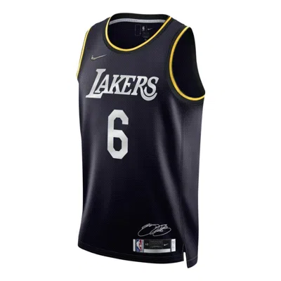 NIKE Nike x NBA LA Lakers Icon Edition Jerseys 'LeBron James 6'