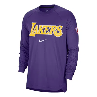 NIKE Nike x NBA LA Lakers Long Sleeve Shirt 'Purple'