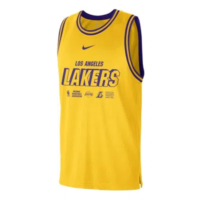 NIKE Nike x NBA LA Lakers Training Jerseys 'Yellow'