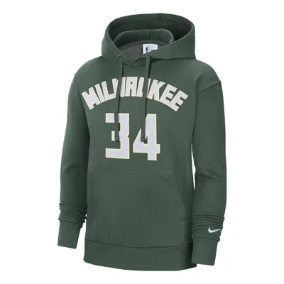 NIKE Nike x NBA Milwaukee Bucks Essential Pullover Fleece Hoodie 'Giannis Antetokounmpo 34'