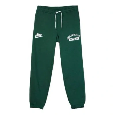 NIKE Nike X Stranger Things Sweat Pant Crossover Casual Sports Pants US Edition Green