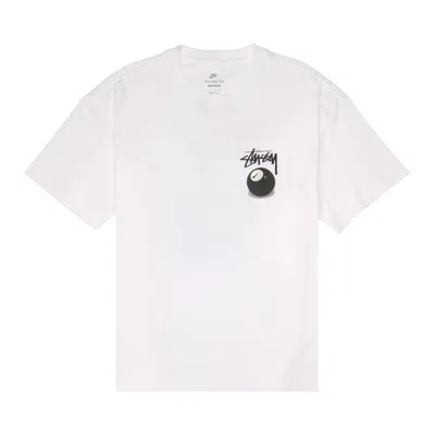 NIKE NIKE X STUSSY 8 BALL T-SHIRT (ASIA SIZING) 'WHITE'