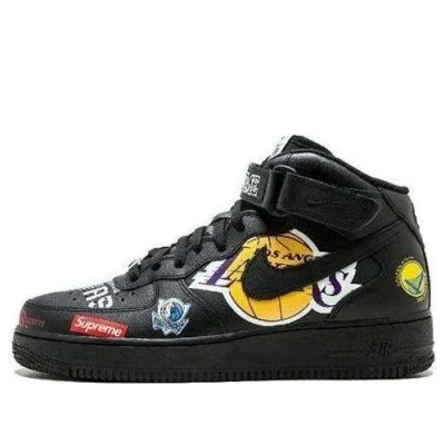 NIKE Nike x Supreme x NBA Air Force 1 Mid 07 'Black'