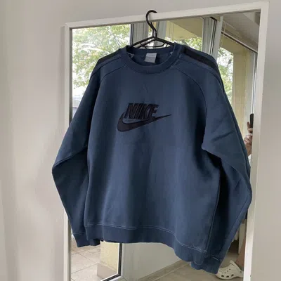 NIKE X VINTAGE NIKE VINTAGE SILVER TAG BAGGY HOODIE CENTER NIKE LOGO