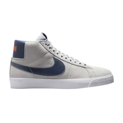 NIKE ZOOM BLAZER MID SB 'WOLF GREY MIDNIGHT NAVY'