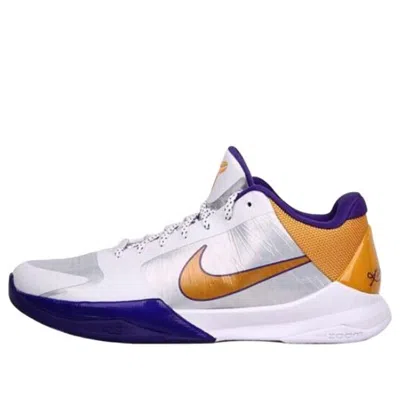 NIKE Nike Zoom Kobe 5 White/Golden/Purple
