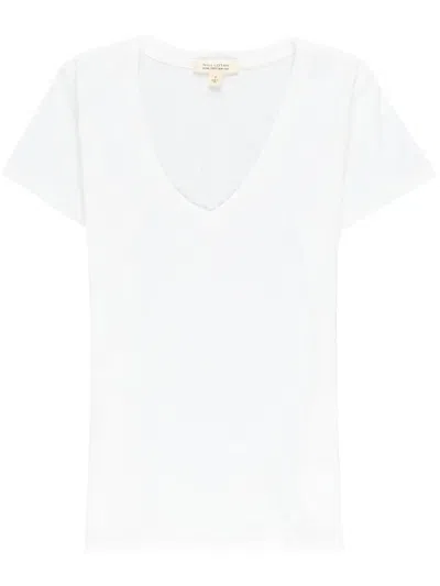 NILI LOTAN V-NECK COTTON T-SHIRT