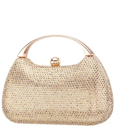 NINA CRYSTAL MINAUDIERE WITH METAL HANDLE