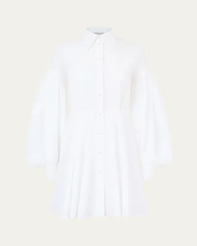 NINA RICCI COCOON SLEEVE POPLIN MINI DRESS