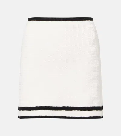 NINA RICCI COTTON-BLEND TWEED MINISKIRT