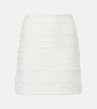 NINA RICCI DENIM AND TWEED MINISKIRT