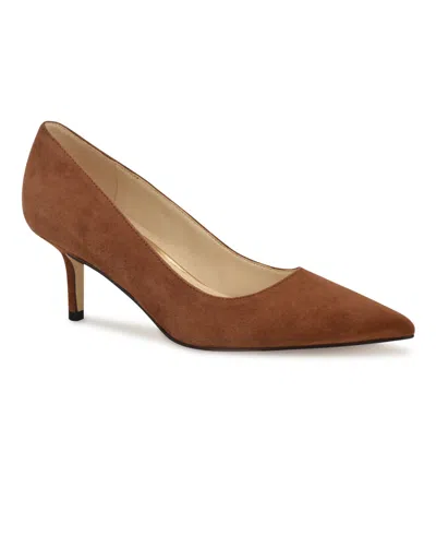 NINE WEST WOMEN'S ARLENE KITTEN HEEL POINTY TOE PUMPS
