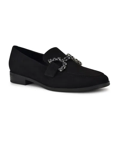 NINE WEST WOMEN'S LILPA ALMOND TOE SLIP-ON DRESS FLAT LOAFERS