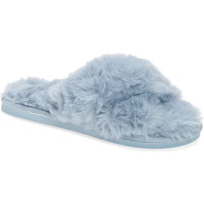 NINE WEST NINE WEST X-BAND FAUX FUR SLIPPER