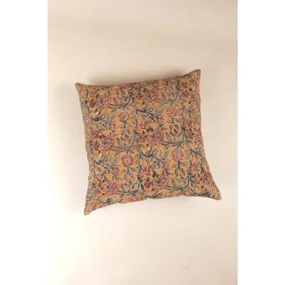 NINÉH NINÉH JOYFUL GARDEN KALAMKARI HANDCRAFTED PILLOW