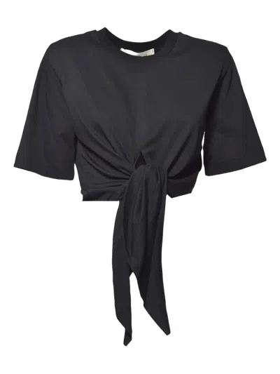 NINEMINUTES KNOTTED SHORT-SLEEVED TOP