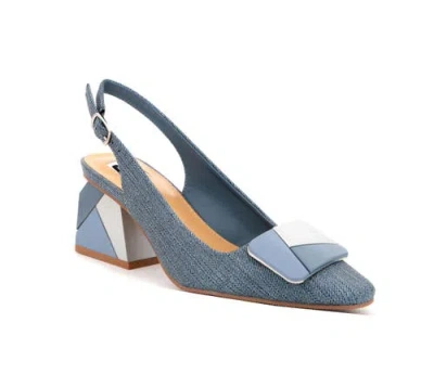 NINETY UNION NINETY UNION MULTI COLOR ORNAMENT SLINGBACK PUMP WITH MATCHING HEEL