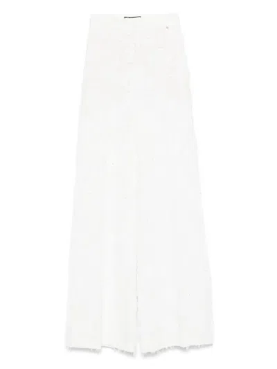 NISSA PATTERNED-JACQUARD TROUSERS