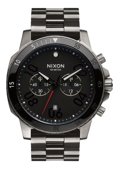 NIXON NIXON RANGER CHRONO WATCH - A549 1531 - GUNMETAL/BLACK